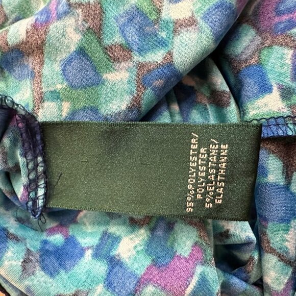 Lauren Ralph Lauren Fit and Flare Geometric Dress - Picture 4 of 5